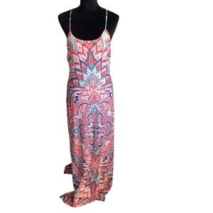 Silver gate Ladies‎ Maxi Dress Spaghetti Strap, Flirty, Curvy, Fitted,Sexy Sz L